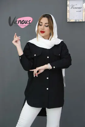 مانتو لینن تک دکمه