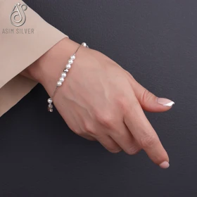دستبند نقره طرح ونیز
