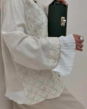 کت سوزن دوزی لینن