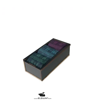 پک 3 جفتی جوراب ساق‌دار ژاکارد گوزنجعبه