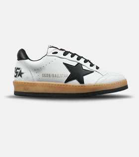 کفش کتانی کژوال مردانه و زنانه سفید مشکی Golden Goose مدل 8960