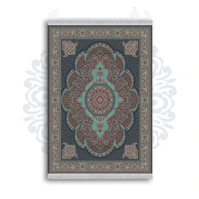 *جدید* فرشینه از جنس پارچه شانل مخمل ترک طرح فانتزی برند دفه کد 1242