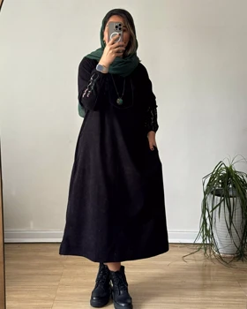 پیراهن مانتویی گندم