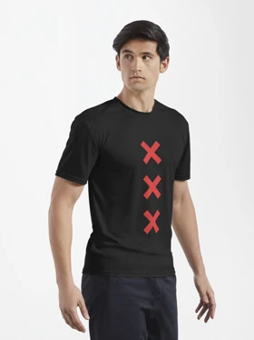 تیشرت لانگ ورزشی آژاکس تیشرت لانگ Ajax طرح 3 Crosses of football