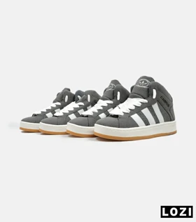 کفش کتانی نیم ساق مردانه و زنانه خاکستری ADIDAS Campus