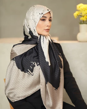 روسری ابریشم ژاکارد قواره 140 30199