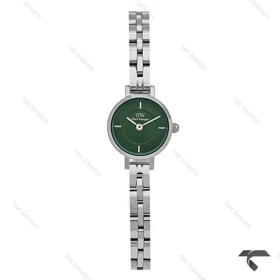 ساعت دنیل ولینگتون زنانه مینی Petite سیلور صفحه سبز بندفلزی DW-10437-L