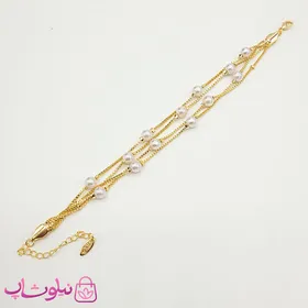 دستبند دخترانه YSX مدل مرواریدی چندلاین