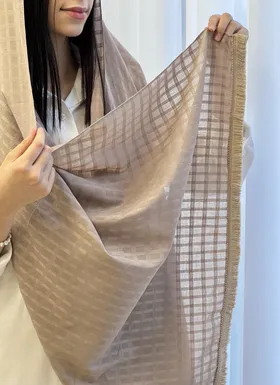 شال نسکافه ای ریشی