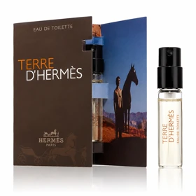 سمپل رسمی عطر ادکلن هرمس تق هرمس ادوتویلت 2 میل اصلی Hermès Terre d’Hermès EDT Official Carded Spray Sample 2ml Original
