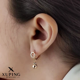 گوشواره حلقه گوی آویز ژوپینگ