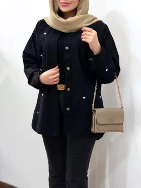 مانتو کتان گلدوزی آیسو پرنا