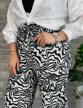 شلوار طرحدار دلسا کد : 0093