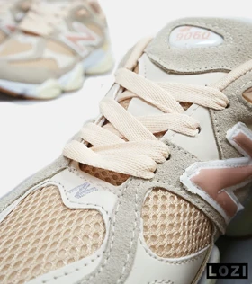 کفش کتانی زنانه طوسی گلبهی NEW BALANCE 9060 مدل 4668