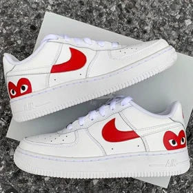کفش اسپرت کاستوم کتانی ایرفورس air force طرح heart نایک nike کد 160886