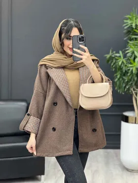 پالتو یقه چهارخونه