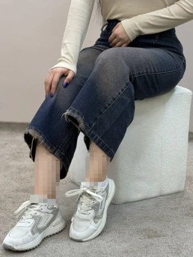 شلوار ایزی جین آبی تینت ام کی