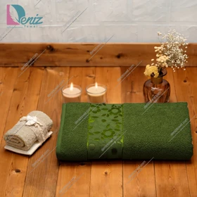 حوله استخری طرح سورپرایز رنگ زیتونی تیره