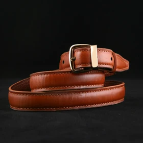 کمربند زنانه چرم یلسان مدل آتیس کد 052-GN (عسلی)