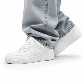 کفش کتانی مردانه زنانه و بزرگ پا مدل ایرفورس سفید Nike Air Force