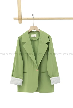 کت لینن آستین آستر کد1004097