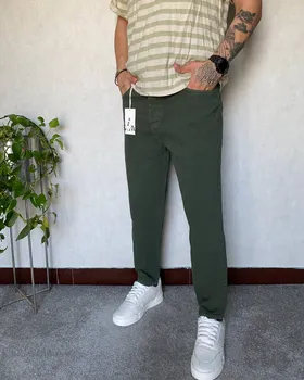 شلوار کتان ZARA رنگ سبز یشمی