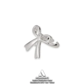انگشتر پاپیونی نقره‌ای Bow Tie Ring S4