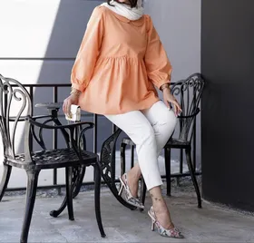 شومیز عروسکی لینن