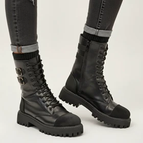 بوت چرم و جیر 2سگک