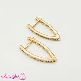 گوشواره زنانه ژوپینگ نگین‌دار