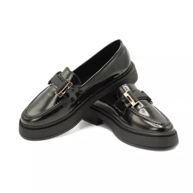 کفش کالج زنانه مدل Flat shoes - 0252_ Black