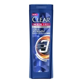 شامپو ضد شوره 1 در 3 تقویت کننده و حجم دهنده مردانه کلیر 400 میل