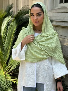 شال حریر چروک اشکی وارداتی 3736