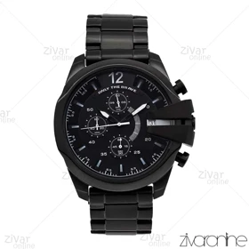 ساعت دیزل زنانه شاخدار تمام مشکی 106243