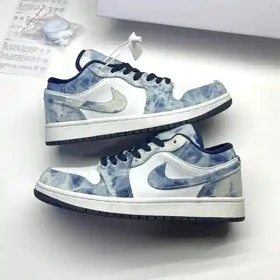 کفش نایک ایر جردن وان لو واشد دنیم Nike Air Jordan 1 Low Washed Denim