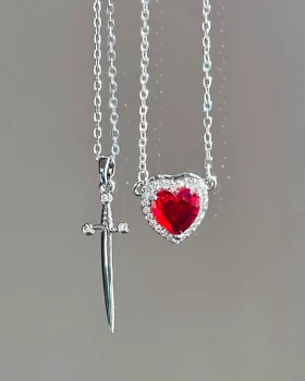 گردنبند ست قلب و شمشیر