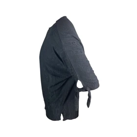 بلوز آستین کوتاه یقه گرد زنانه مدل آماندیس کد AM316 رنگ مشکی