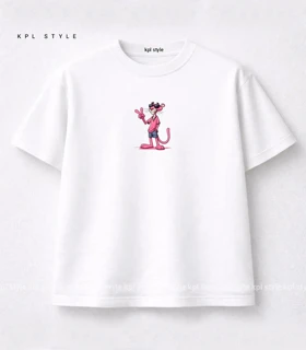 تیشرت باکسی یونیسکس طرح The Pink Panther کد 1313