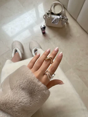 انگشتر وارداتی موج نگین‌دار