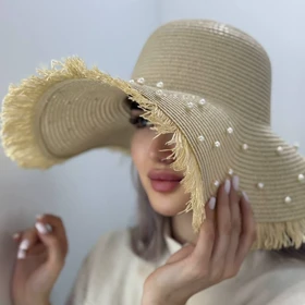 کلاه ساحلی مرواریدی