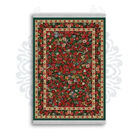 *جدید* فرشینه از جنس پارچه شانل مخمل ترک طرح فانتزی برند دفه کد 152