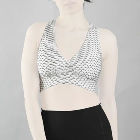 نیم‌تنه ورزشی زنانه مدل CT5371 سفید