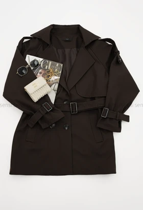 ترنچ کت سانتانا آستردار کد1004505