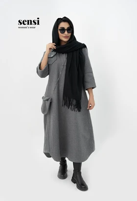 کفتان روناک دوجیب کیف دار