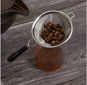 صافی چای دسته سرامیکی مشکی در دو سایز