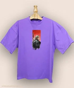 تیشرت لش مردانه و زنانه طرح ویچر شخصیت گرالت کد 923