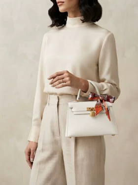 کیف HERMES وارداتی سفید هرمس ترند مد
