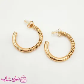 گوشواره زنانه حلقه‌ای ژوپینگ مدل نیمه باز