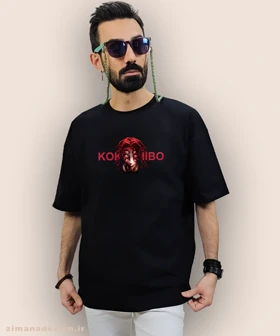 تیشرت لش مردانه و زنانه طرح شیطان کش شخصیت کوکوشیبو کد 967