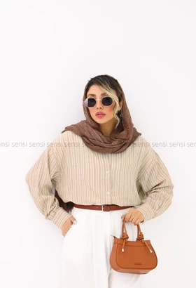 شومیز راه راه لینن